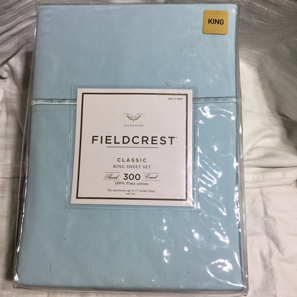 Fieldcrest Bedding Fieldcrest King Sheet Set Nib 7 Deep Fitted Flat